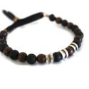 men's-brown-wood-black-lava-bead-leather-bracelet-on-white-background
