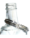 sterling cuff stack on clear bottle