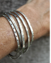 sterling cuff stack on arm