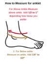 anklet measuring guide graphic